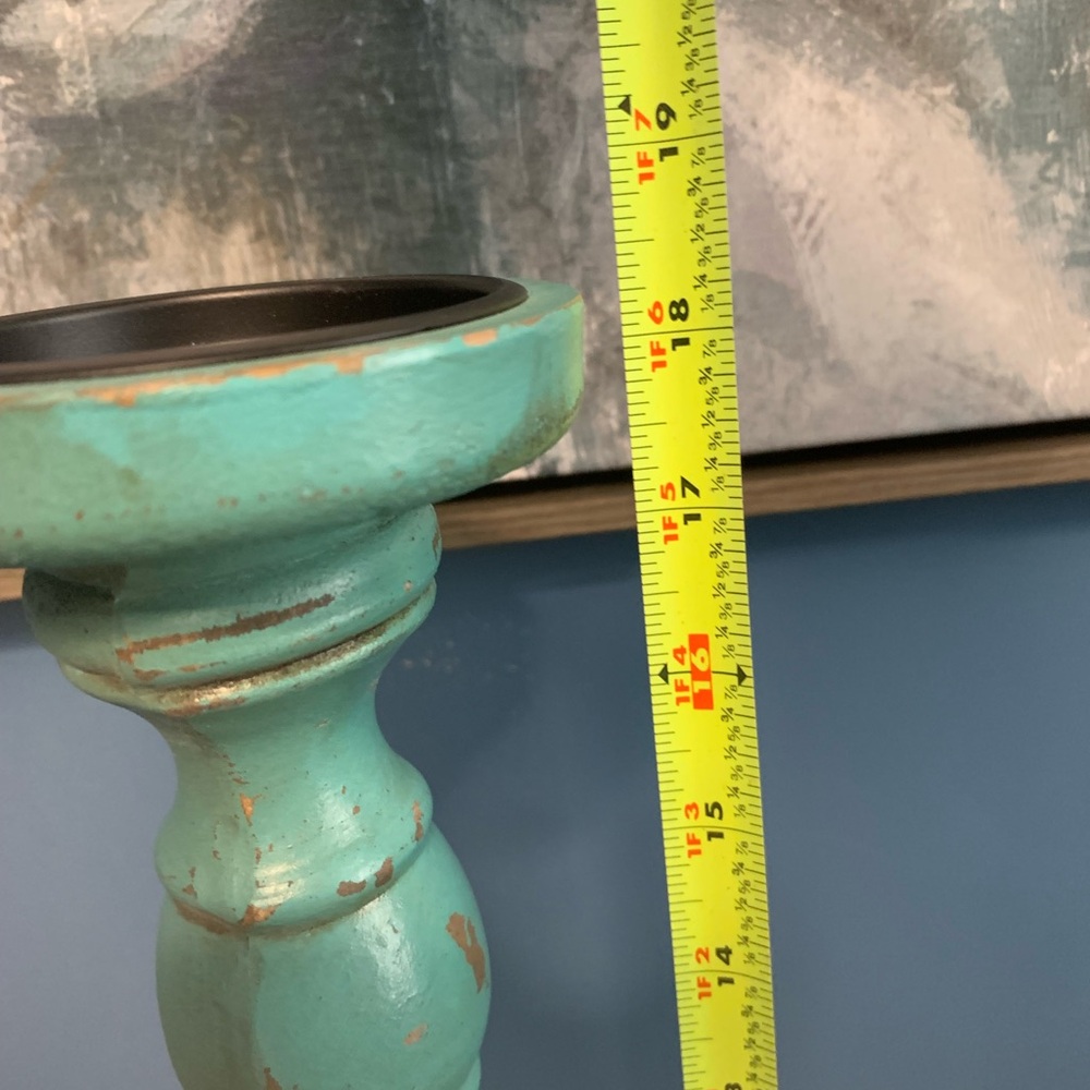 Elegant Turquoise Candle Holder - Picture 5 of 8